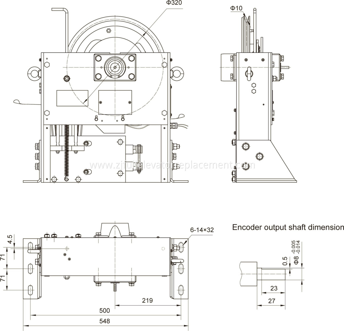 High Rise Elevator Overspeed Governors OSR-UD-20